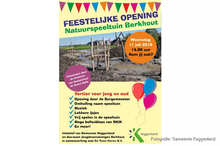 Burgemeester Posthumus opent natuurspeeltuin Berkhout