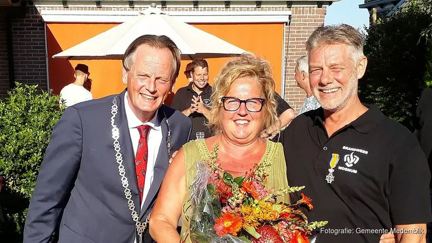 Lintje voor brandweerman Simon Wit