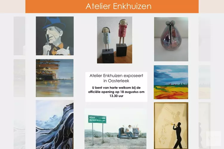 Eerste expositie kunstenaarsgroep” Atelier Enkhuizen”