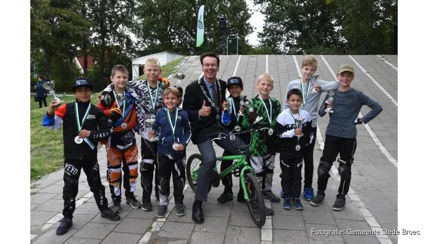 Burgemeester bij afsluiting BMX -seizoen