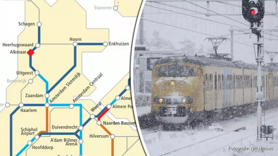 NS schrapt flink deel van dienstregeling om verwachte sneeuw