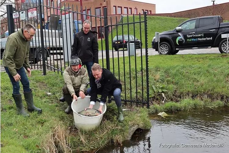 Medembliks water bewoond en onderhouden door graskarpers