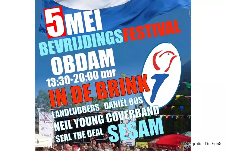 Bevrijdingsfestival in Obdam wordt naar binnen verplaatst