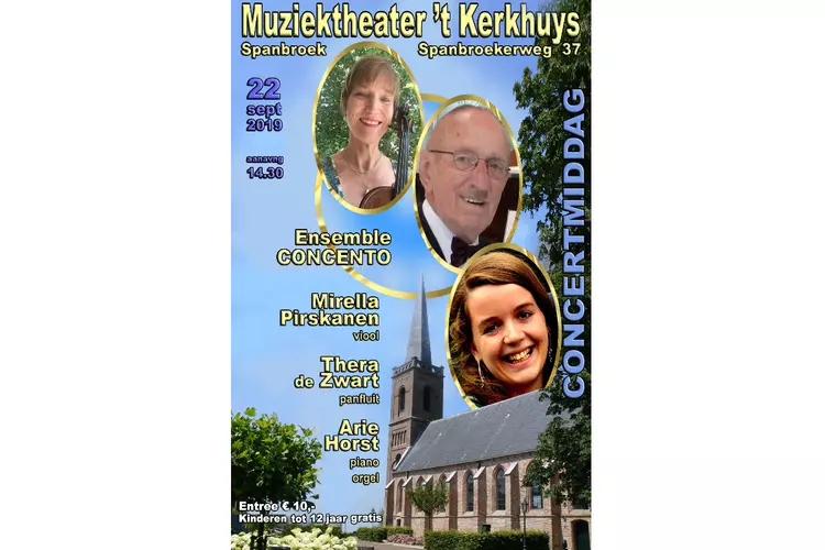 Ensemble ‘Concento’  in Muziektheater ’t Kerkhuys Spanbroek