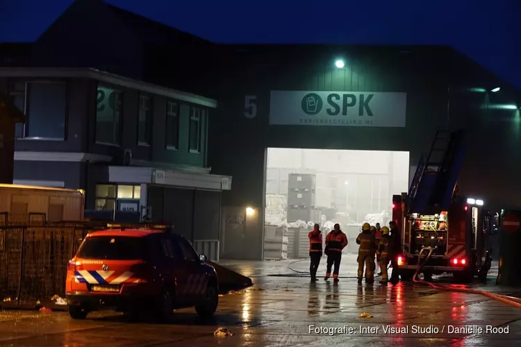 Brandje bij recyclingbedrijf in Wognum