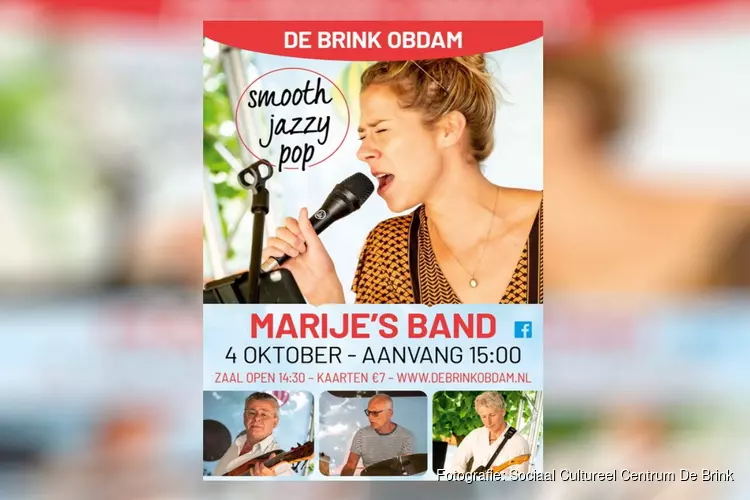 Laatste kans! Smooth Jazzy Pop in De Brink op 4 oktober