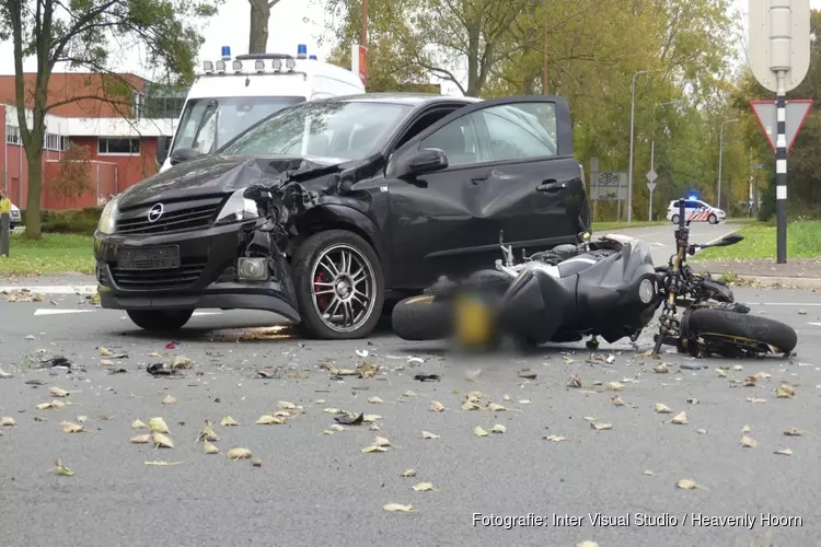 Motorrijder gewond bij ongeval op N245 in Schagen