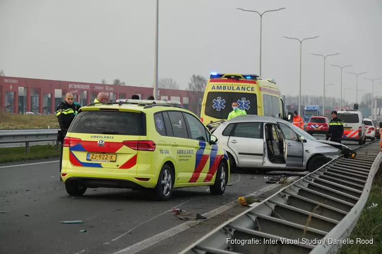 Gewonde bij ongeval N307 nabij Zwaag