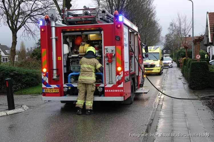 Brandje in bijgebouw te Andijk