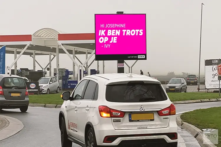 Toon een liefdevolle boodschap op de digitale billboards van Bereik