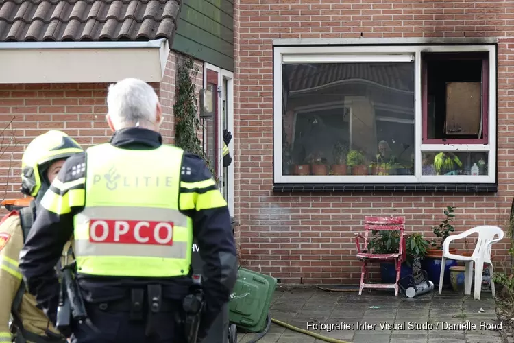 Brand in woning Venhuizen