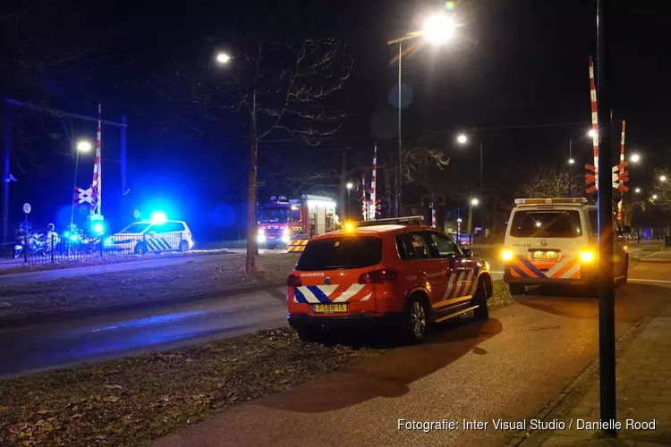 Aanrijding op het spoor in Hoorn