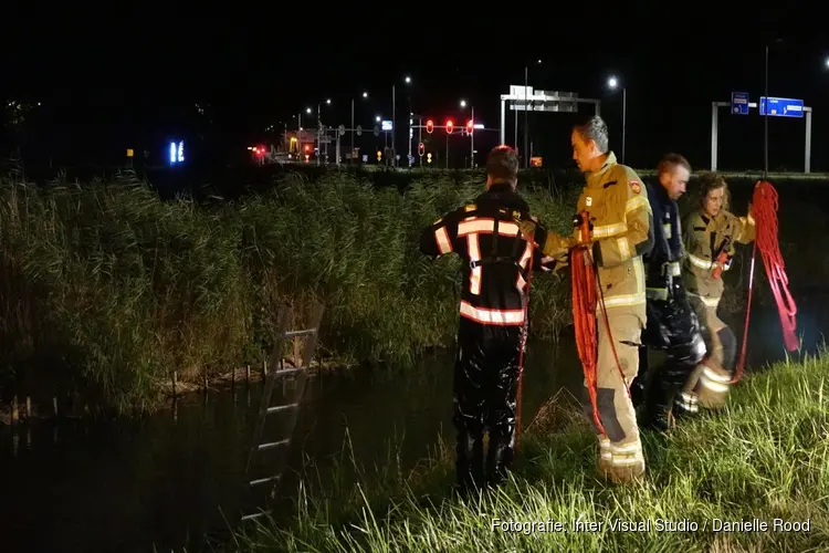 Duikactie vanwege aantreffen verloren fiets langs water