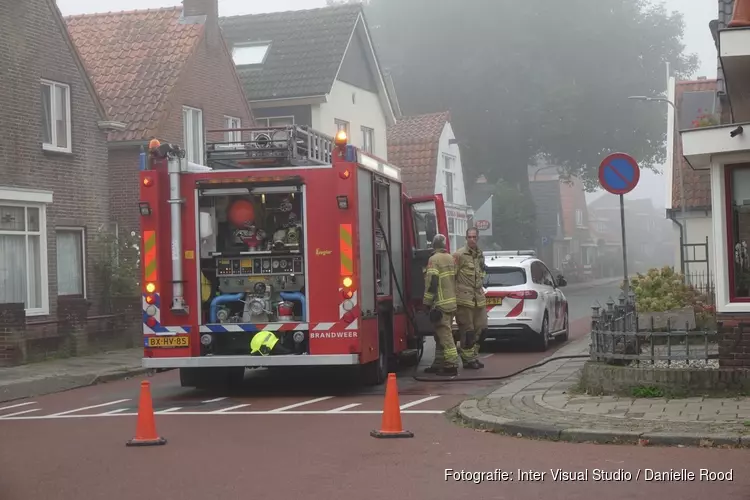 Brand in wasdroger in woning Grootebroek