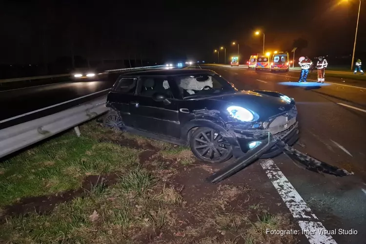 Ernstig ongeval op A7 bij Abbekerk, drie gewonden