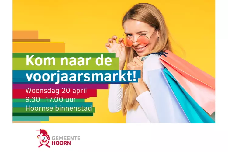 Voorjaarsmarkt in Hoornse binnenstad