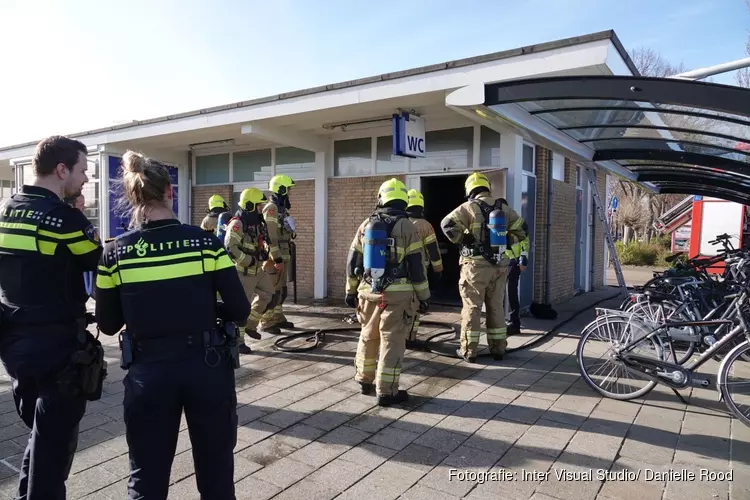 Brand in publiek toilet van Station Bovenkarspel