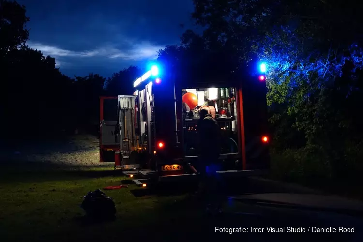 Brand bij pand reddingsbrigade Enkhuizen