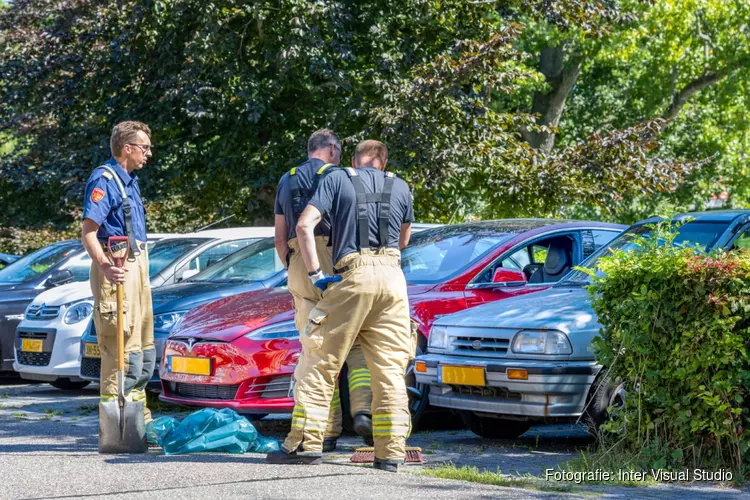 Kind zit vast in Tesla, hulpdiensten schieten te hulp in Hoorn