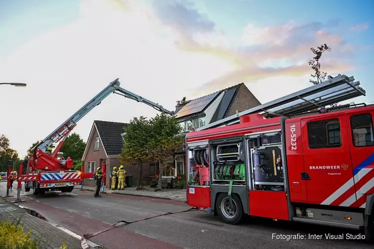 Brand in schoorsteen in Berkhout