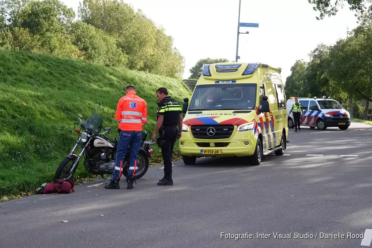 Motorrijder ten val in Enkhuizen