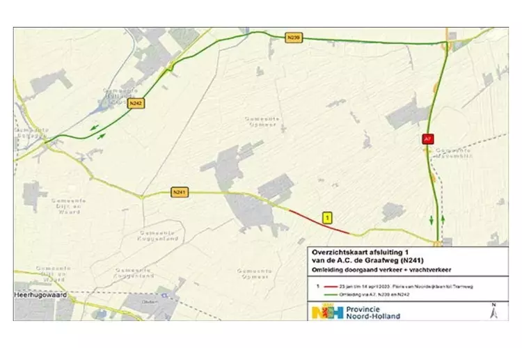 Extra maatregelen omleidingsroutes A.C. de Graafweg