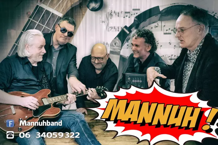 Mannuh! met ‘Nederpop op reis’ in ’t Kerkhuys Spanbroek zondag 12 maart aanvang 14.30 uur.