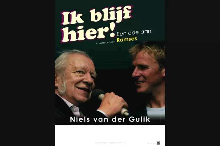 Zondag 16 april 2023 Theaterconcert Niels van de Gulik  Ode aan Ramses - Ik blijf hier!