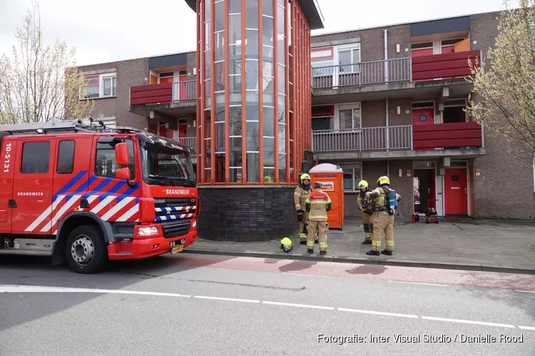 Korte brand in keuken van appartement