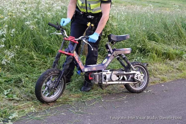 Bestuurder van minibike gewond in Hoorn