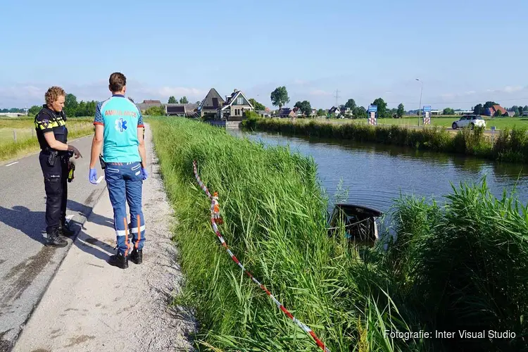 Brommobiel te water gereden in Ursem