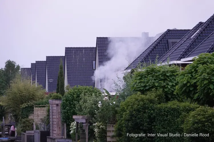 Brand in woning in Zwaag