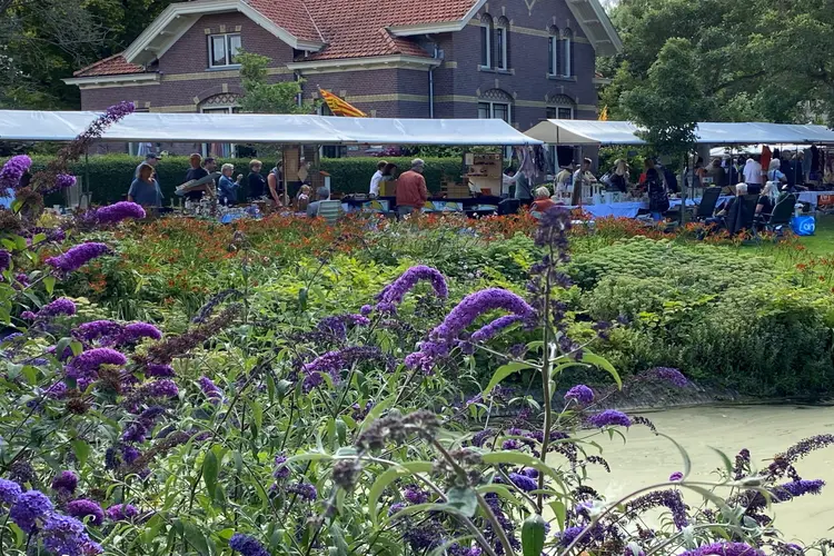 Vlooienmarkt in het Snouck van Loosenpark in Enkhuizen.