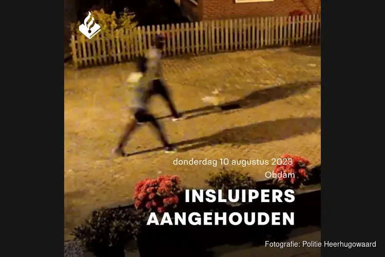 Nachtelijke insluipers in Obdam aangehouden