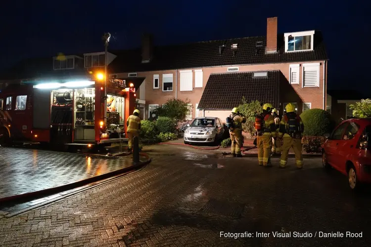 Brand in woning in Blokker