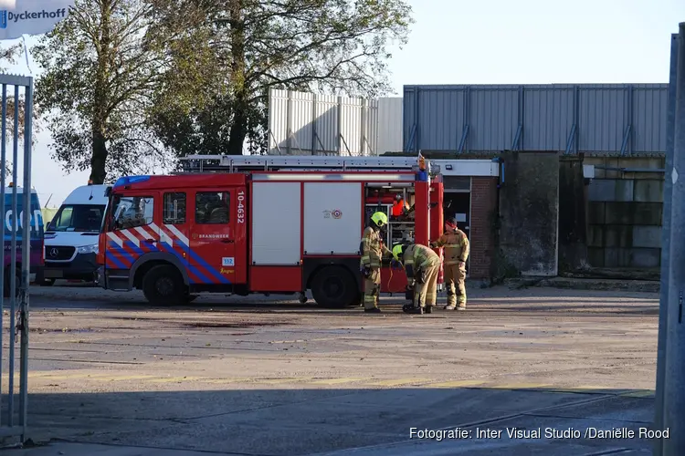 Gaslek bij bedrijf in Enkhuizen