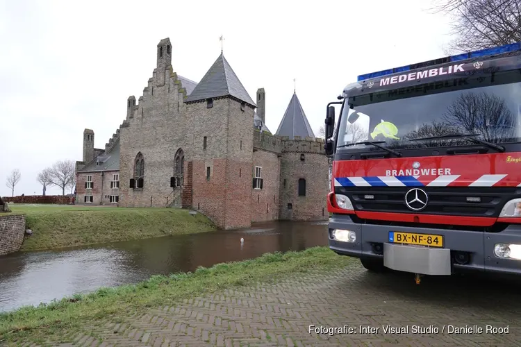 Wateroverlast in Kasteel Radboud