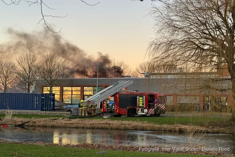Uitslaande brand in school Grootebroek