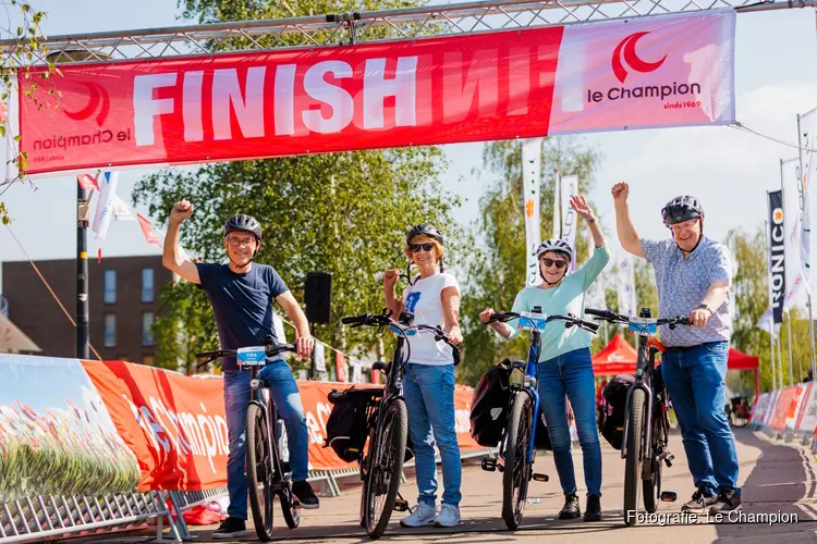 Ruim 1.000 blije gezichten tijdens succesvolle editie Fiets4Daagse Hoorn