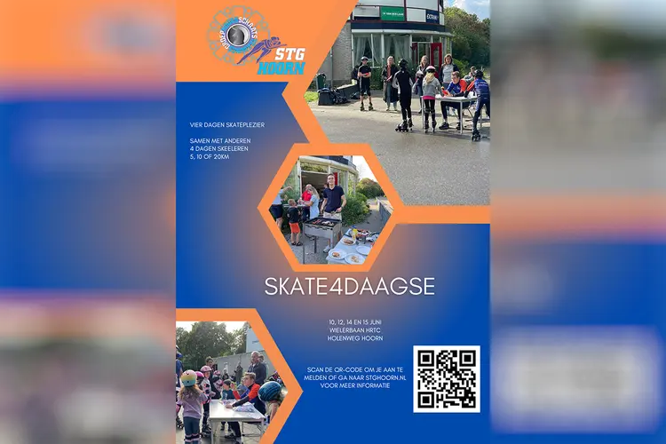 STG Hoorn organiseert tweede editie Skate4Daagse van 10 t/m 16 juni