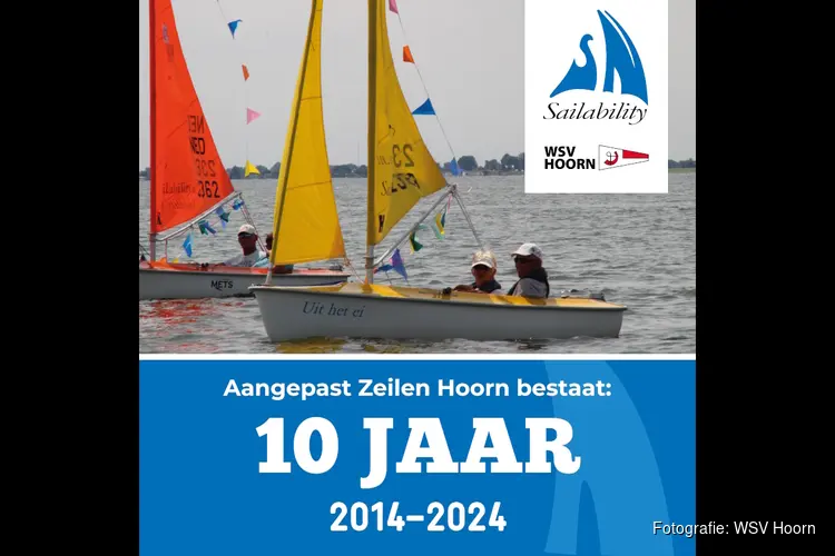 Gratis zeilen voor mensen met een beperking op de jubileum dag van Sailability Hoorn