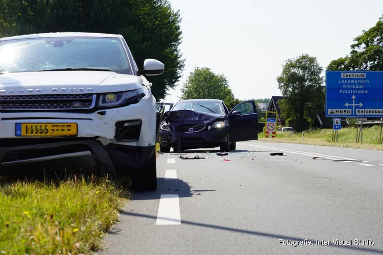 Kettingbotsing met veel schade op N506