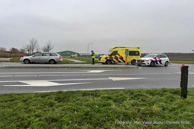 Ongeluk op beruchte kruising in Wervershoof