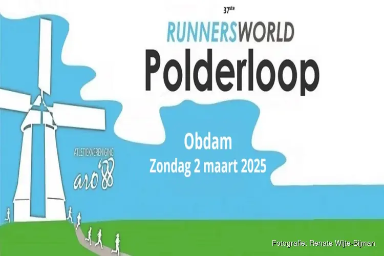 Runnersworld-Polderloop zondag 2 maart 2025. Loopevenement van ARO’88 in Obdam